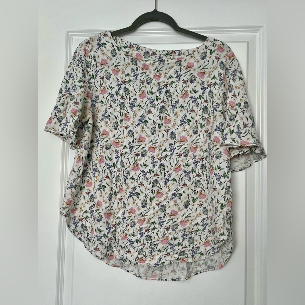H&M White Floral Blouse (14)